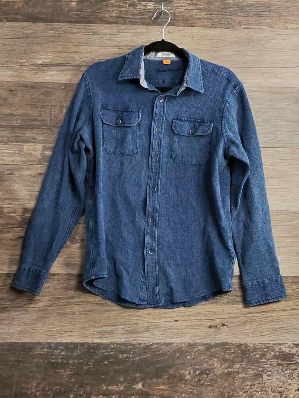 Indigo Women's Blue Button-Down Denim Shirt